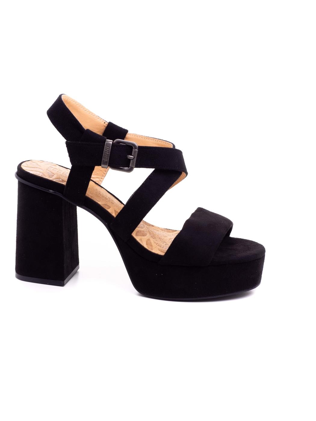 Sandalia Mtng  Sindy 53390 Negra para Mujer