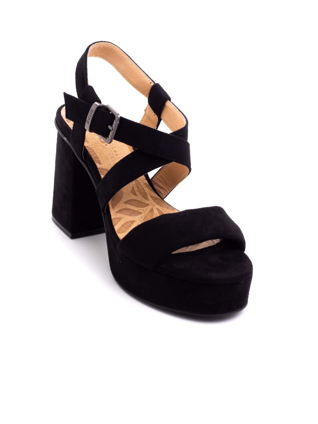 Sandalia Mtng  Sindy 53390 Negra para Mujer