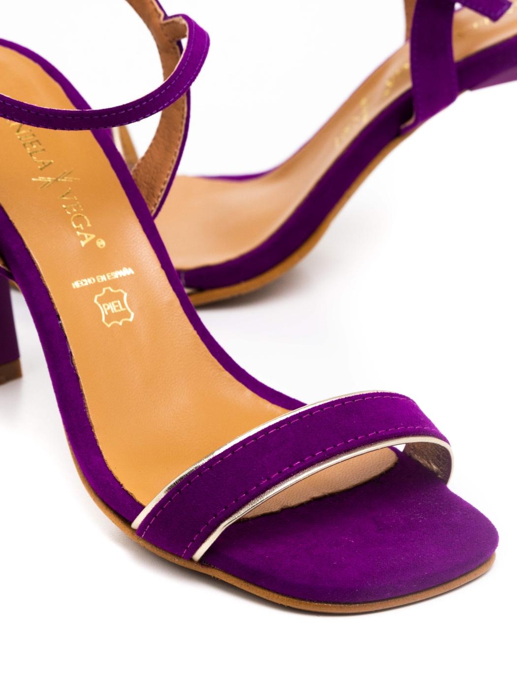 Sandalia Daniela vega 2417 Morado para Mujer