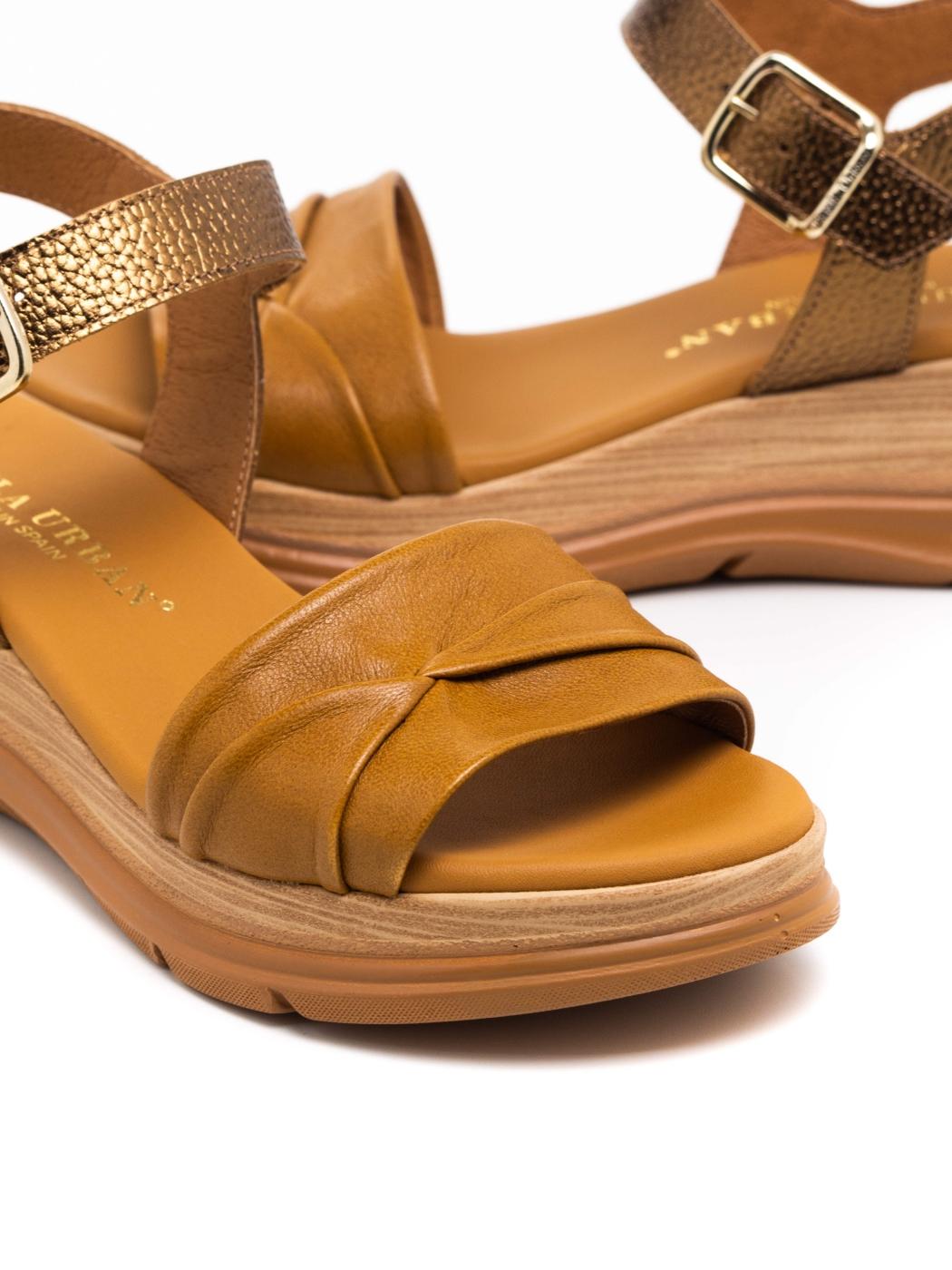 Sandalia Mujer Paula Urban 24-736 Cuero