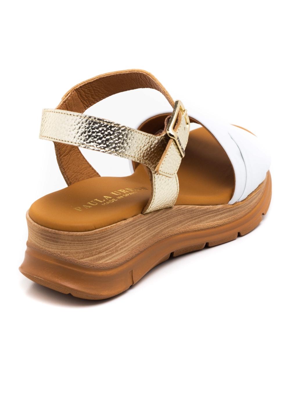 Sandalia Mujer Paula Urban 24-736 Blanca