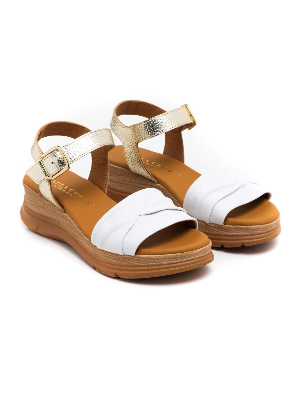 Sandalia Mujer Paula Urban 24-736 Blanca