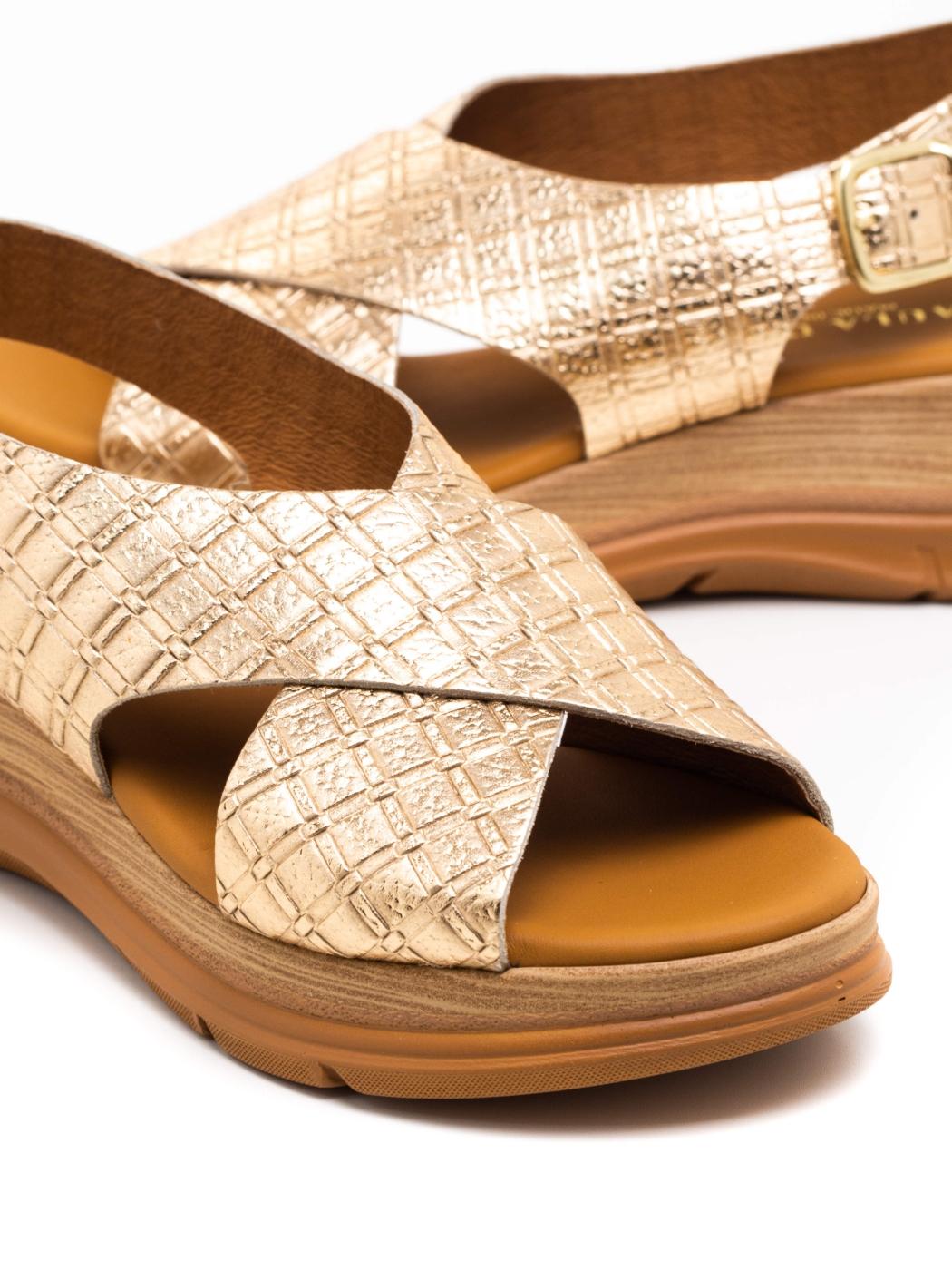 Sandalia Mujer Paula Urban 24-774 Dorado