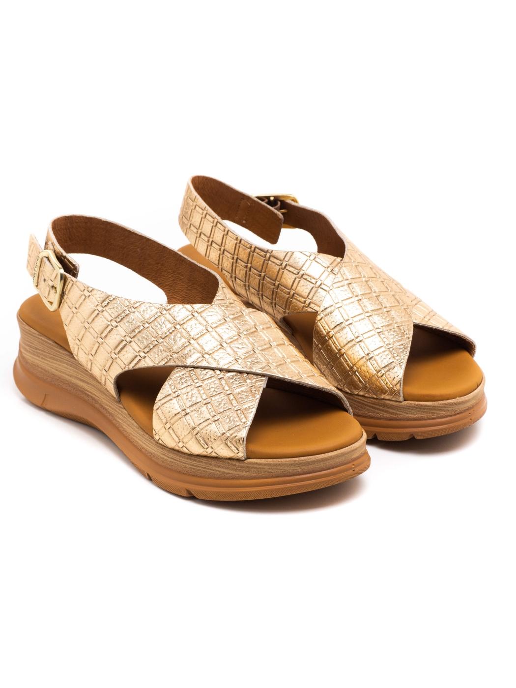 Sandalia Mujer Paula Urban 24-774 Dorado