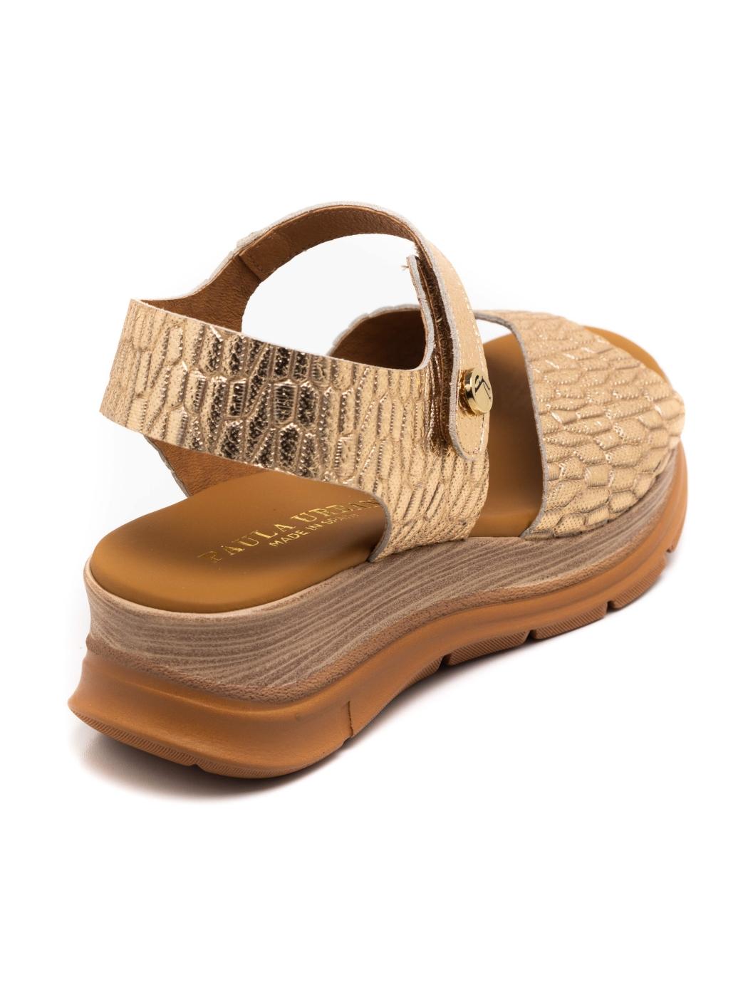 Sandalia Mujer Paula Urban 24-726 Dorado