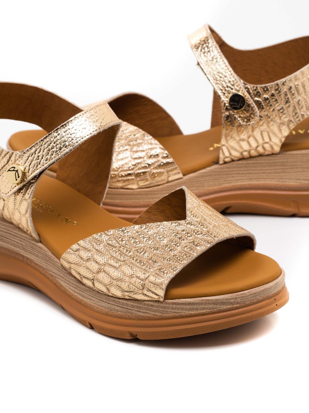 Sandalia Mujer Paula Urban 24-726 Dorado