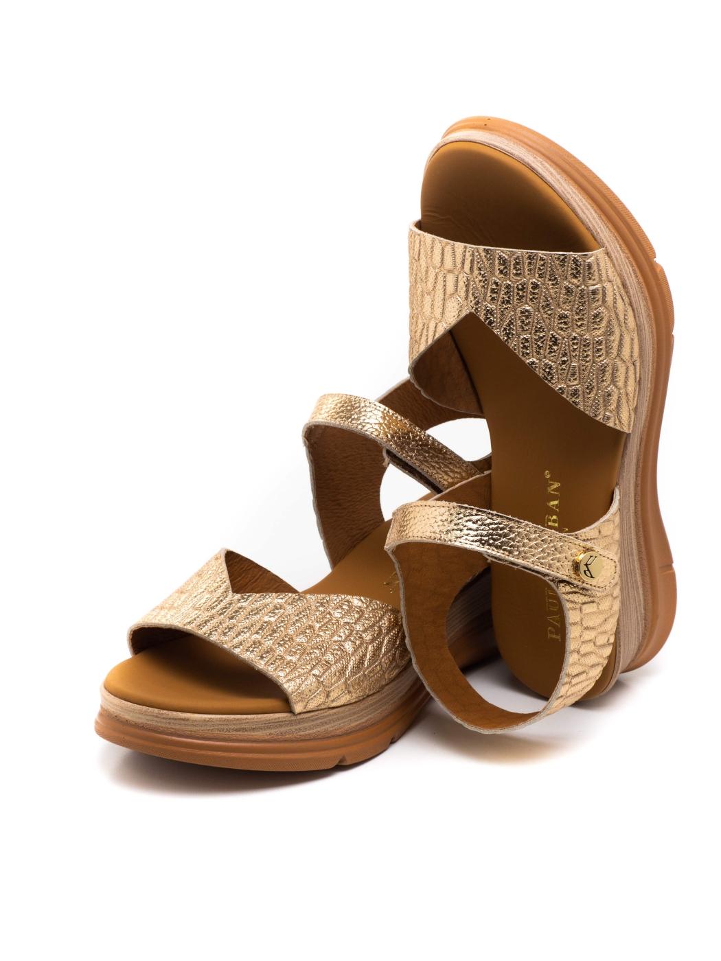 Sandalia Mujer Paula Urban 24-726 Dorado