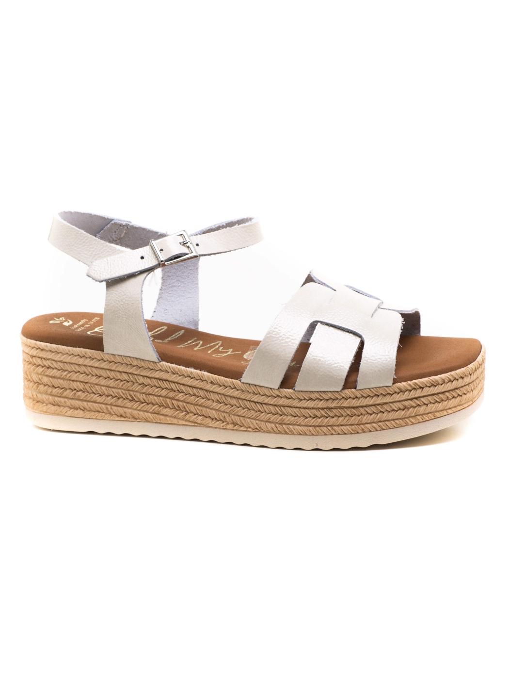 Sandalia Mujer Oh My Sandals 5702 Blanca