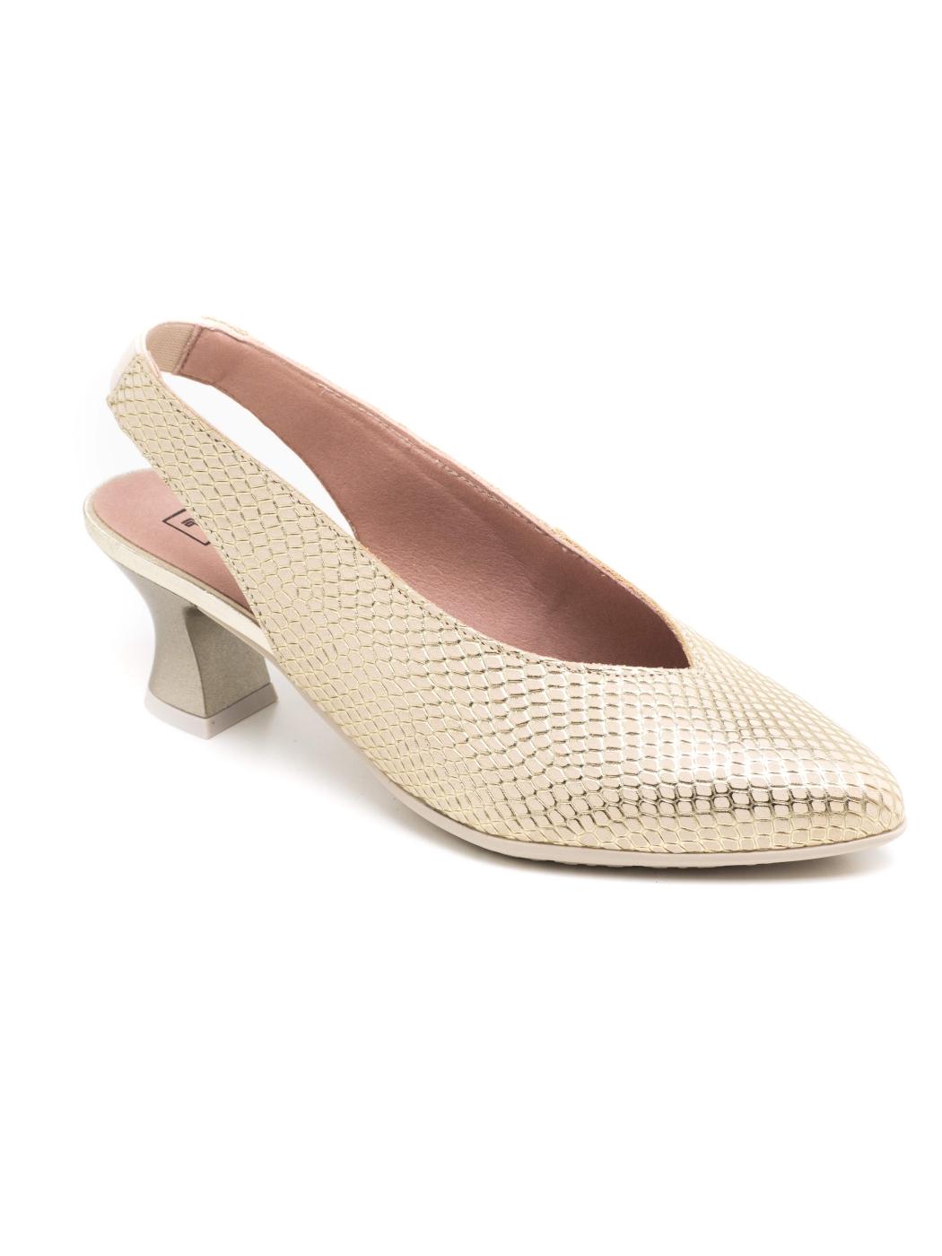 Zapato Pitillos 10510 Dorado para Mujer