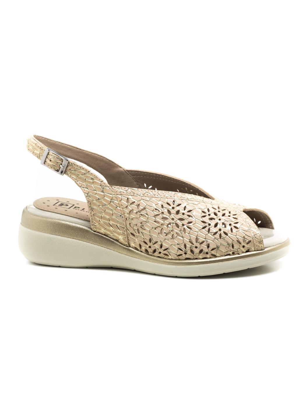 Sandalia Mujer Dorada 10342 Beige