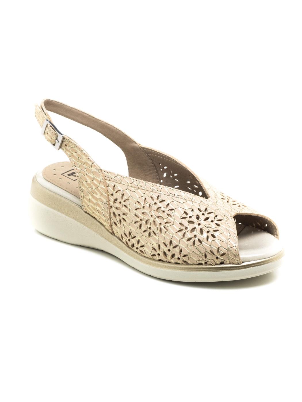 Sandalia Mujer Dorada 10342 Beige