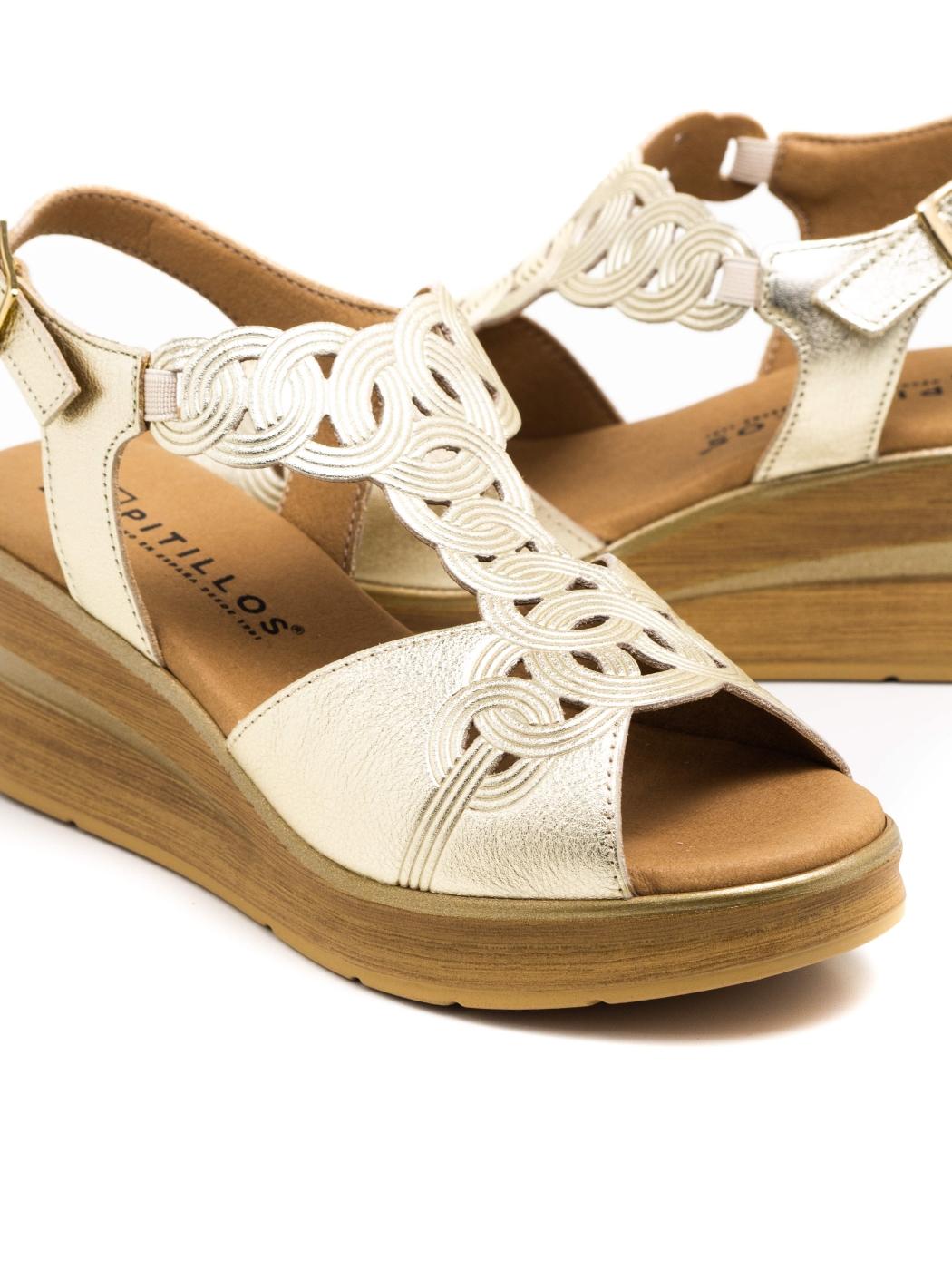 Sandalia Mujer Pitillos 10350 dorada