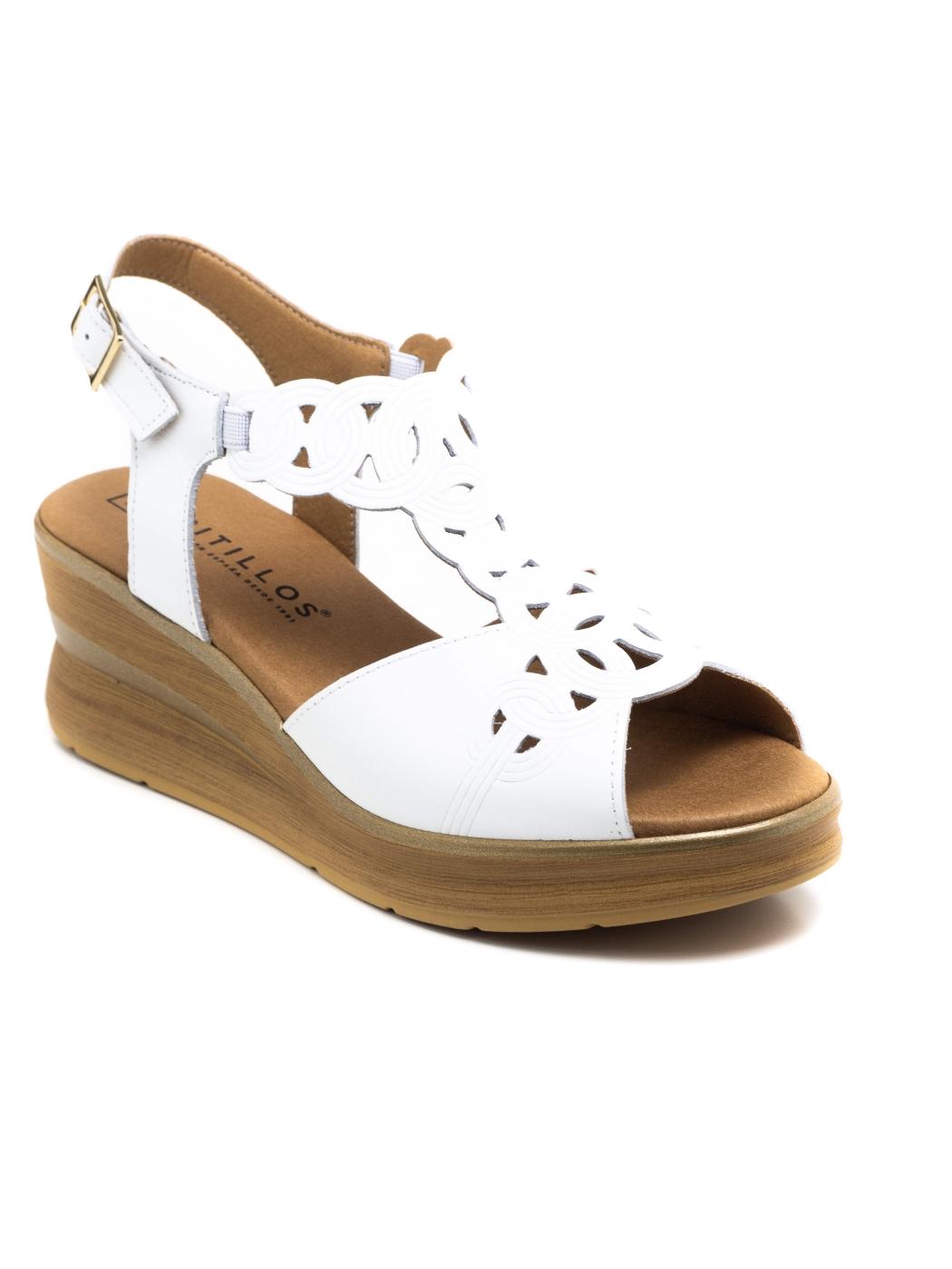 Sandalia Mujer Pitillos 10351 Blanca