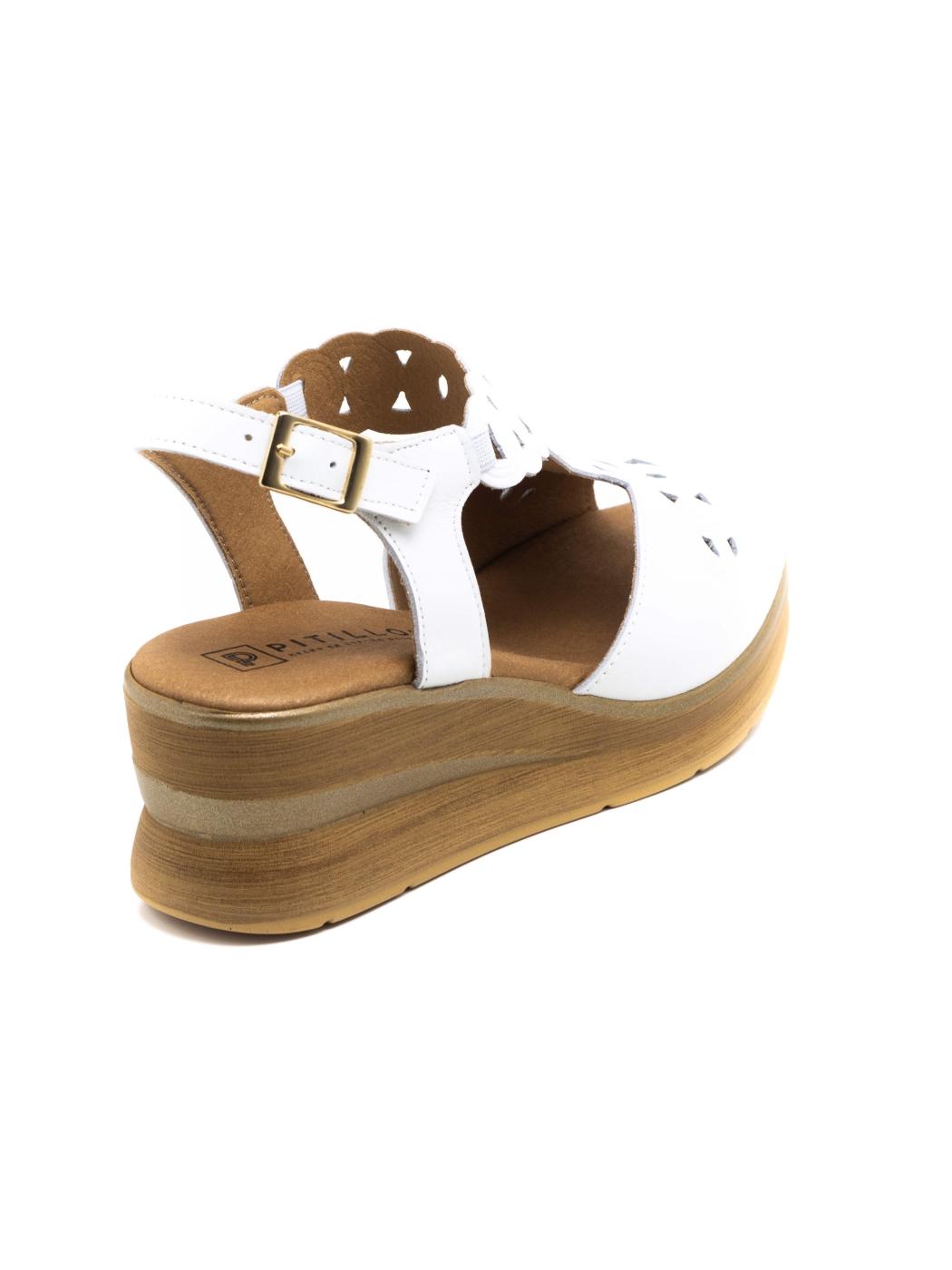 Sandalia Mujer Pitillos 10351 Blanca