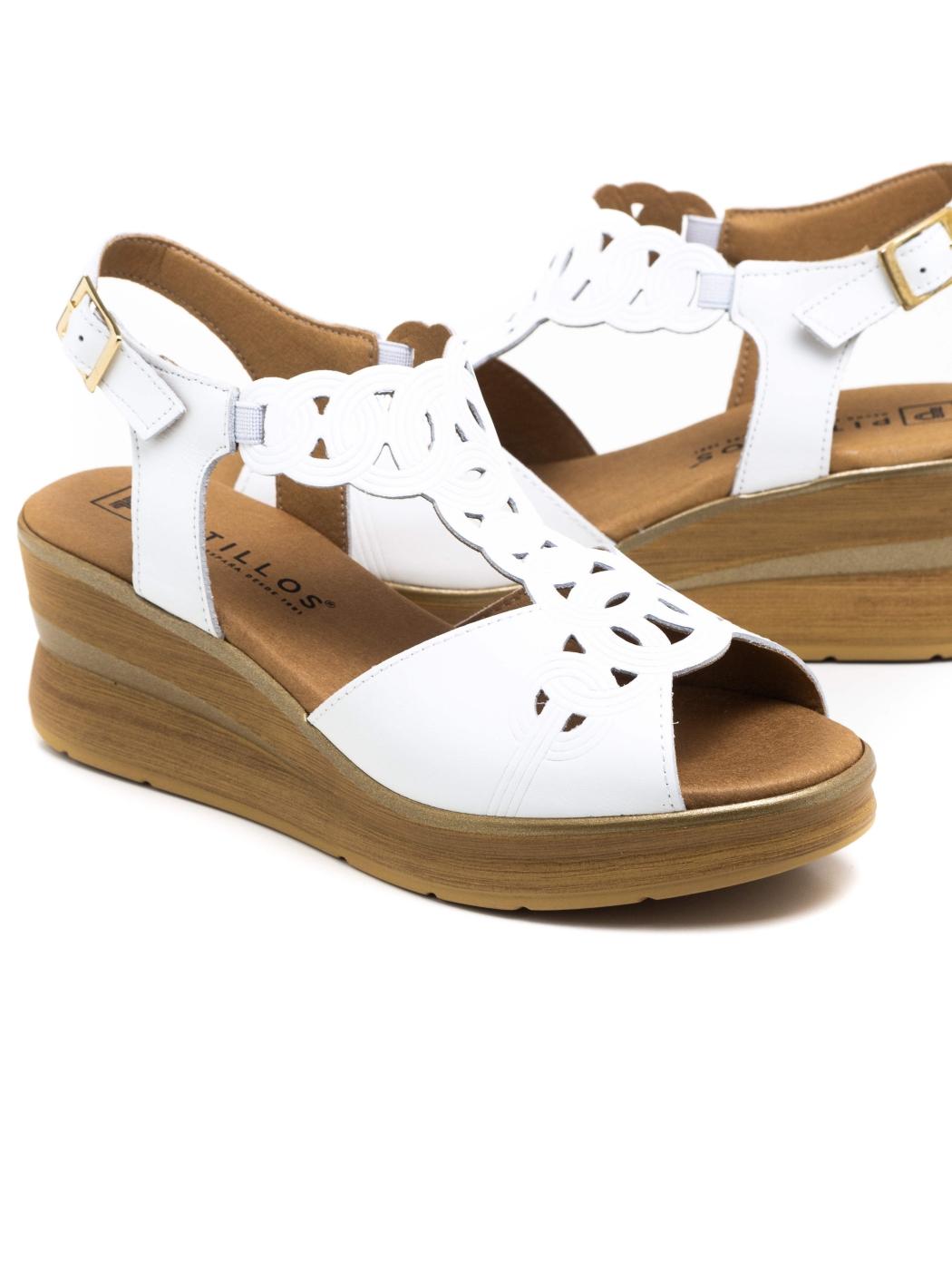 Sandalia Mujer Pitillos 10351 Blanca