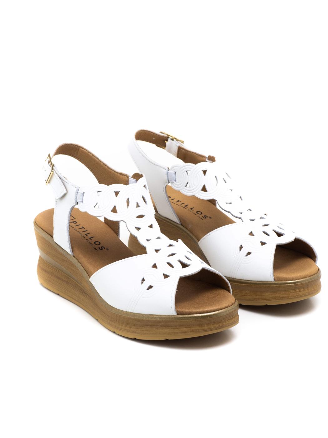 Sandalia Mujer Pitillos 10351 Blanca