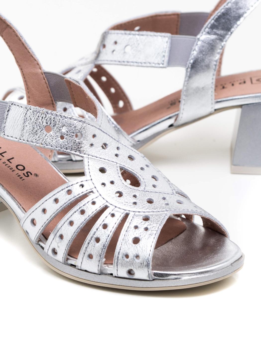 Sandalia Mujer Pitillos 10530 Plata