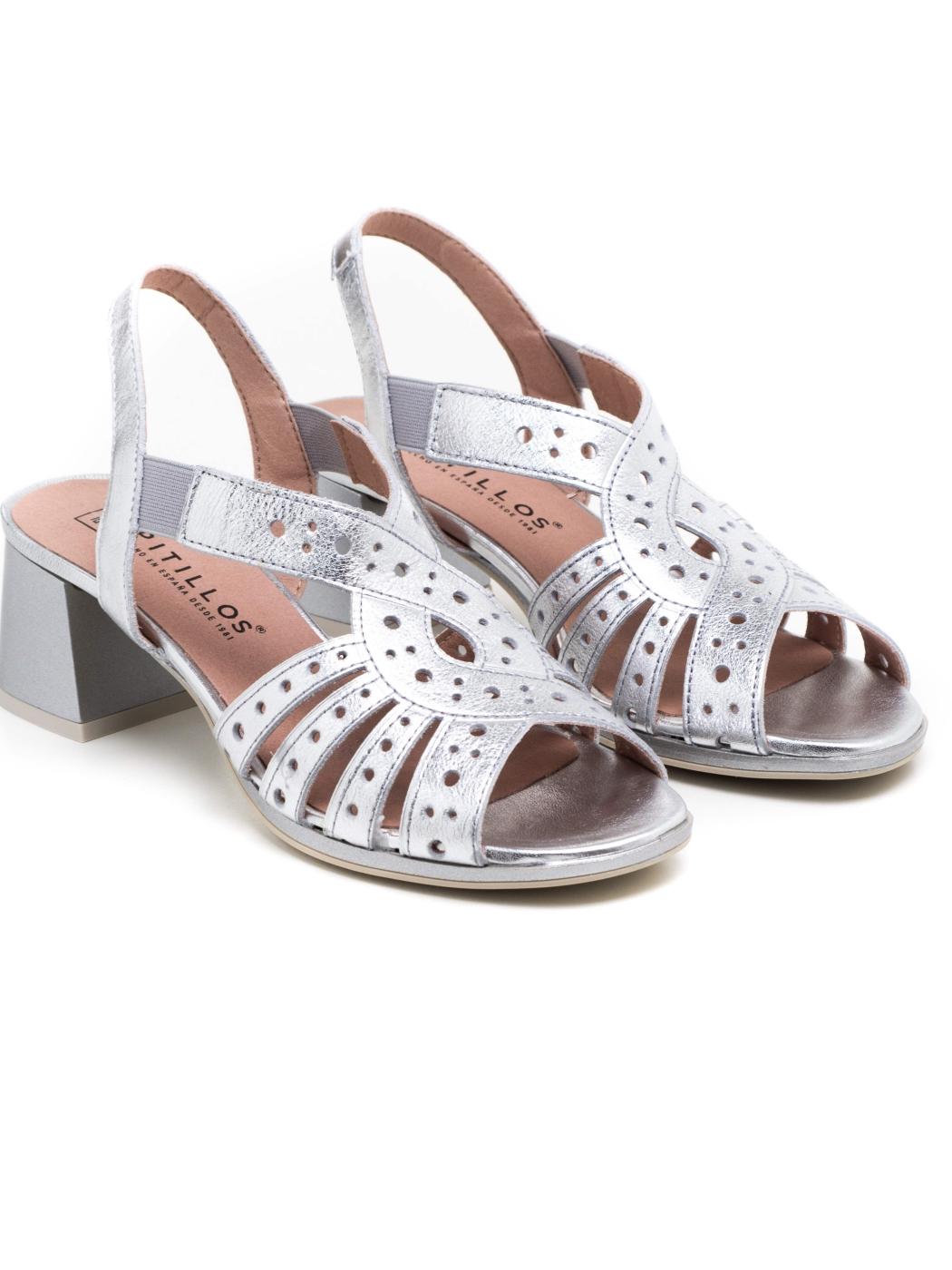 Sandalia Mujer Pitillos 10530 Plata