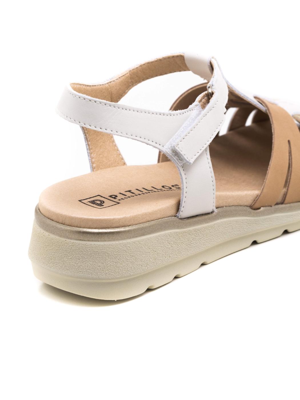 Sandalia Mujer Pitillos 20110 Beige
