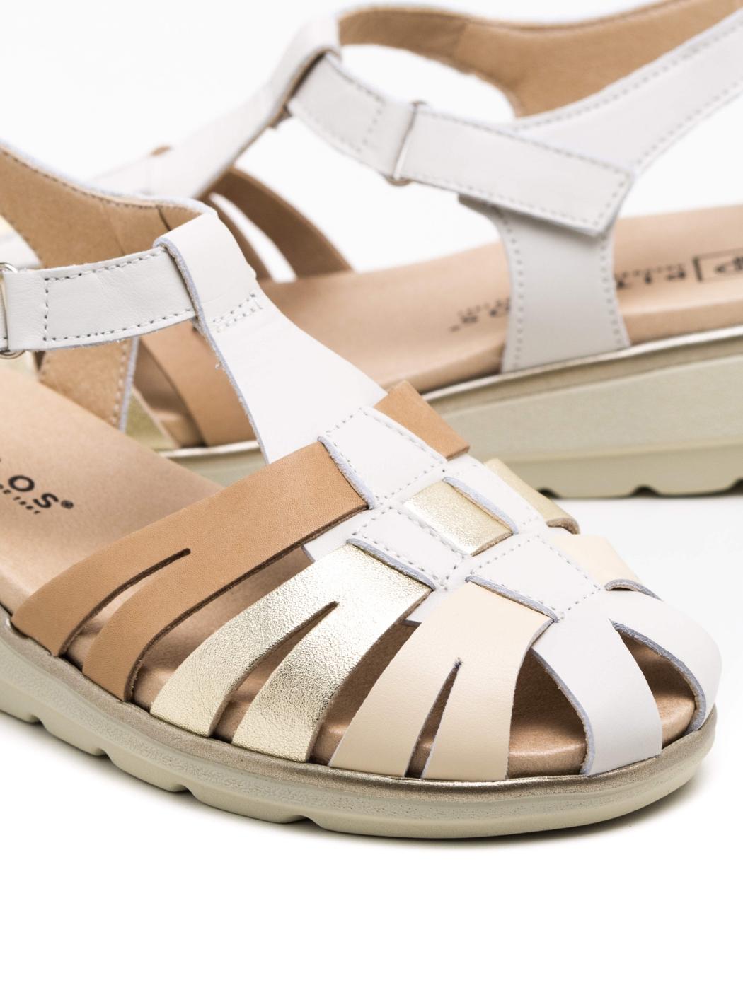 Sandalia Mujer Pitillos 20110 Beige