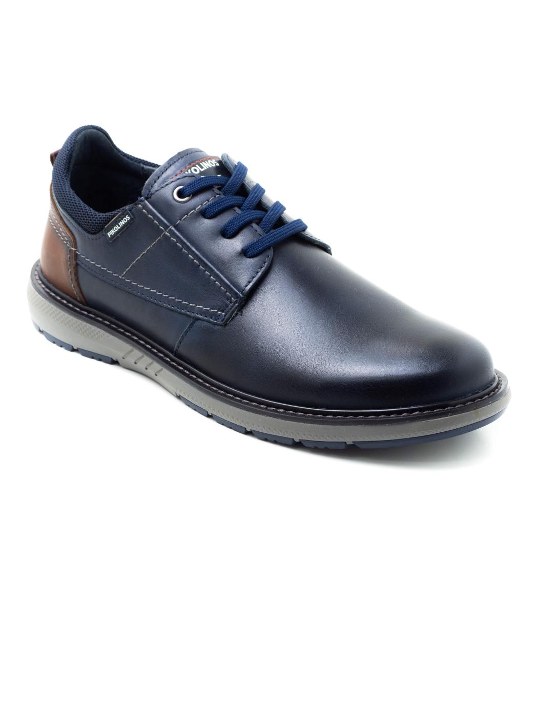 Pikolinos Bilbao M8d-4292c1 azul hombre con cordones.