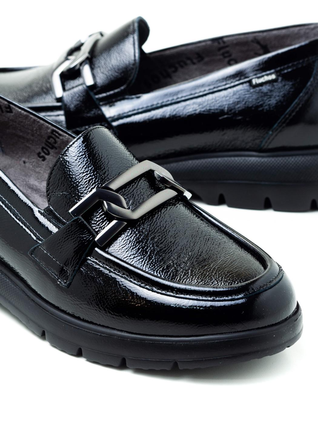 Mocasines Mujer Fluchos F1794 Negro