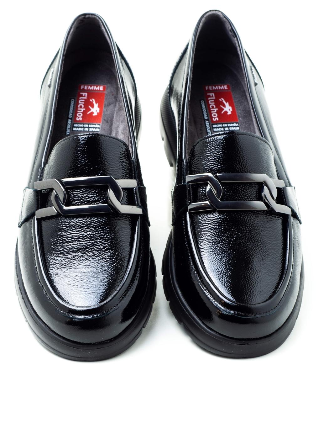 Mocasines Mujer Fluchos F1794 Negro